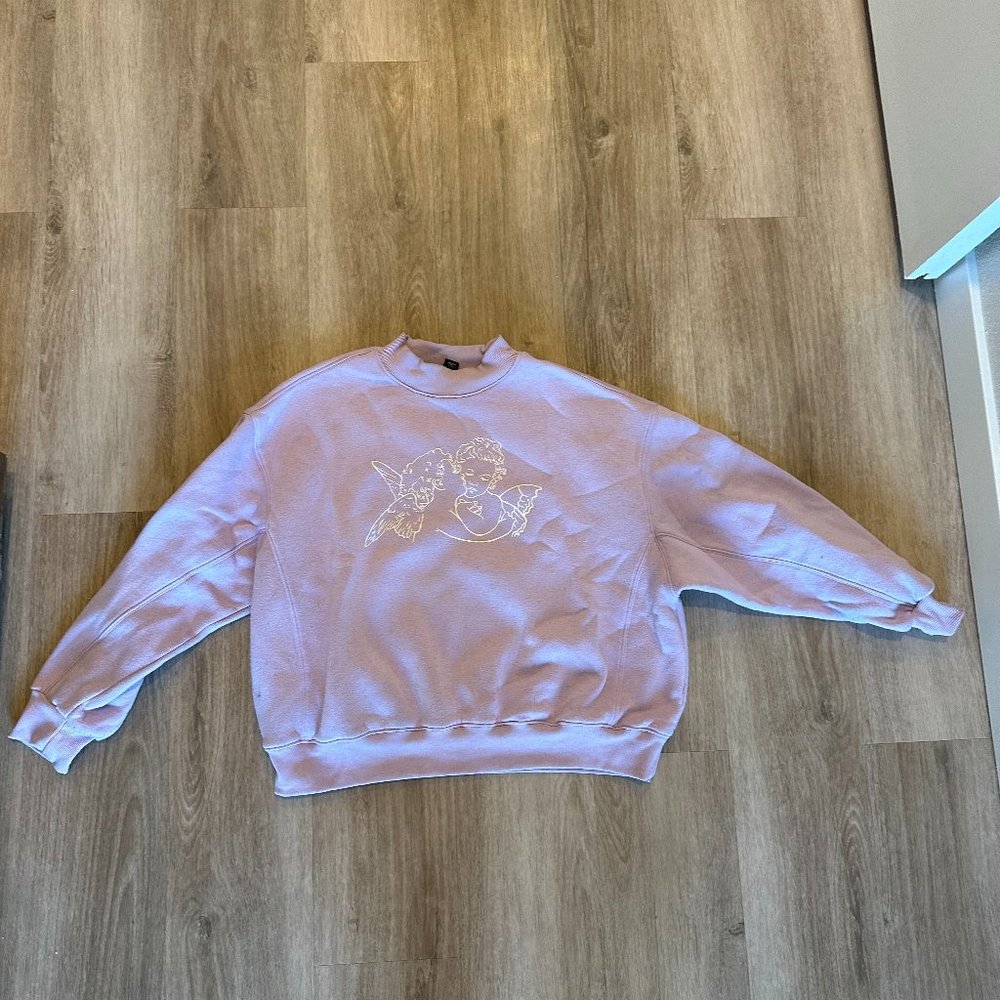 Forever 21 Angel Sweatshirt- Lavender